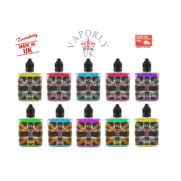 Vaporly UK Menthol Black Ice Cherry E-Liquid 50ml Vape Juice 0mg