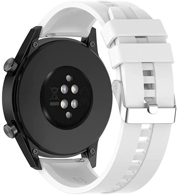 Silicone Sports Watch Strap for Huawei & Galaxy - 22mm (Compatible with Watch 3/3 Pro/GT Series & Gear S3)