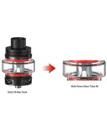 SMOK V9 Max Bubble Replacement Glass Tank - 2ml