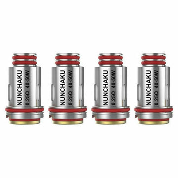 Uwell Nunchaku Coils A1 - 0.25 & 0.4 Ohm Claptonized + Spare 2ml Straight Glass
