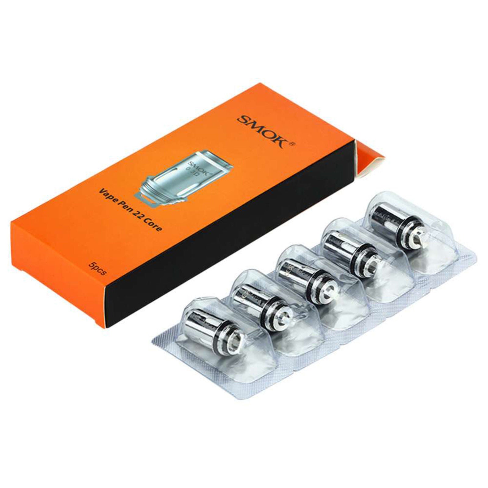 Genuine SMOK Vape Pen 22 Replacement Coils 0.3 Ohm - Pack of 5 Genuine SMOK Vape Pen 22 Replacement Coils 0.3 Ohm - Pack of 5
