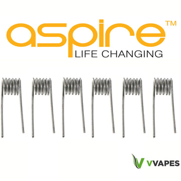 Aspire Kanthal Clapton Coils 0.8 Ohm for RBA/RTA - Pack of 6