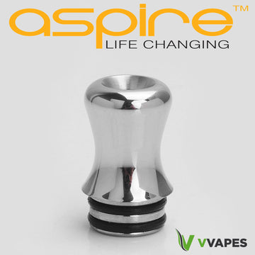 Genuine Aspire Nautilus 2 Drip Tip - Silver Stainless Steel, Universal 510 Fitting