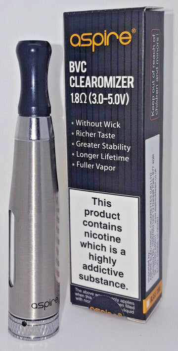 Aspire CE5-S Clearomizer Wickless Dual Coil Tank - 2ml - Silver