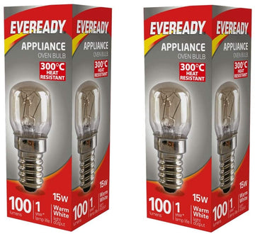 15W SES E14 Oven Bulbs -  (Pack of 2)