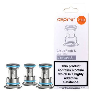 Aspire Cloudflask S Coils 0.6 Ohm Mesh Cloud Flask Coil 3pcs/Pack