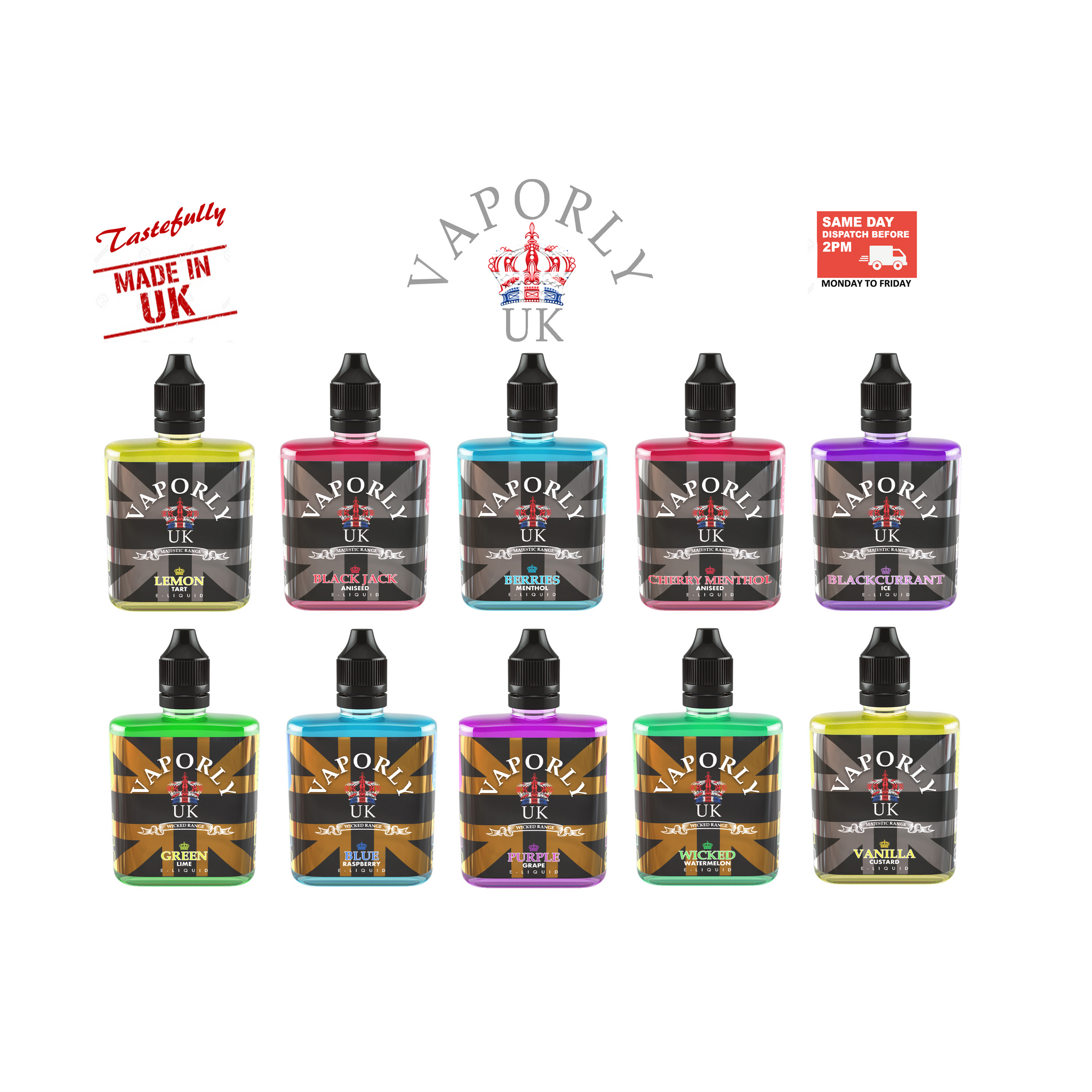 Vaporly UK Menthol Black Ice Cherry E-Liquid 50ml Vape Juice 0mg Vaporly UK Menthol Black Ice Cherry E-Liquid 50ml Vape Juice 0mg