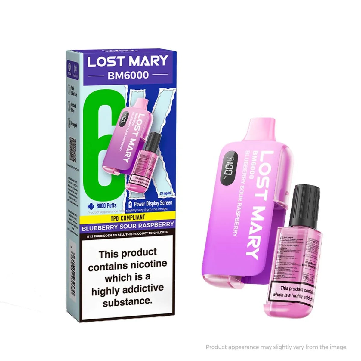 Lost Mary BM6000 6000 Puffs Disposable Vape 20mg