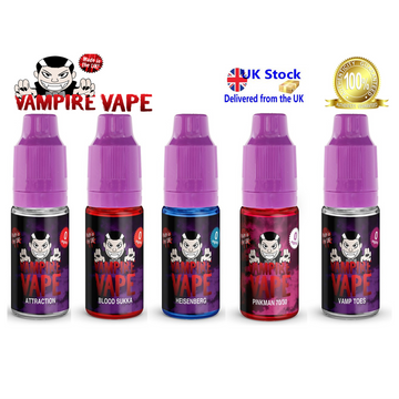 Vampire Vape E-Liquid - 3 x 10ml Bottles for £7