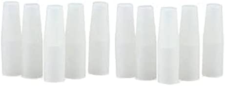 Vaporly UK Disposable Silicone Drip Tip Covers with Hole, Anti-Dust Mouthpiece 510 - (Pack of 10)