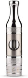 Aspire ET-S BVC Clearomizer Tank Glassomizer Atomiser (Glass Tube Version) 1.8 Ohm, Stainless Silver Color