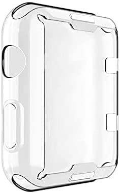 Vaporly UK Transparent Case for Apple Watch Series 1 / Series 2 / Series 3 Screen Protector 38mm, iWatch Overall Protective Cover (38mm)