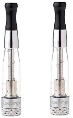 (2-Pack) Authentic Aspire CE5 BVC Clearomizer Atomizer 1.8ml / 1.8ohm Clear