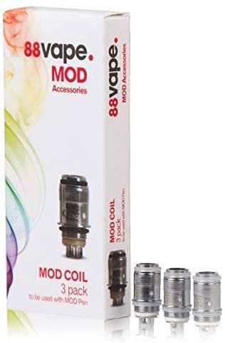 88 Vape MOD Coils (3 pcs) for 88vape 50W MOD Tank - Nicotine Free