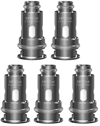 Aspire BP coils 0.6 ohm - for Aspire BP60 and BP80 Pod Kits SmartGek Package - Nicotine Free (5 pack)