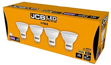 S15147 JCB GU10 Spotlight 5W, Pack of 4