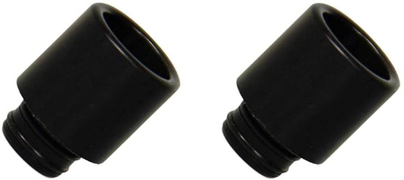 2 x 510 Drip Tips Wide Bore Basic Black Drip Tip for SMOK TFV8 Baby Tank Alien AL85 Vaperesso NRG - No Nicotine