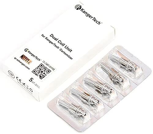 KangerTech 1.5 ohm Dual Coil Heads Aerotank/Mega/Protank 3/Evod 2 T3D - Pack of 5