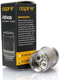 Aspire Athos Replacement Coil Heads for the Aspire Athos Sub Ohm Tank (A3 0.3ohm (60 - 75 Watts))