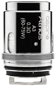 Aspire Athos Replacement Coil Heads for the Aspire Athos Sub Ohm Tank (A3 0.3ohm (60 - 75 Watts))