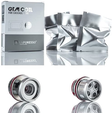 Vaporesso GTM Coils for Cascade Tank | GTM2 0.4 ohm & GTM8 0.15 ohm (80W-200W) | 3 Pack