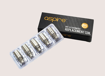 5 x Aspire BVC Coils REPLACEMENT for K1, ET, ETS, CE5 & CE5-S 1.6 Ohms Vertical