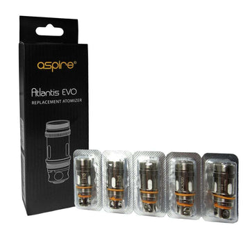 Aspire Atlantis Evo Replacement Coils 0.4/0.5 Ohm (5 Pack)