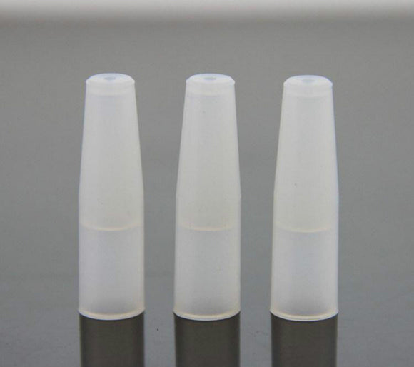 10 x Disposable Long Tester Silicone Drip Tip Covers Cap Mouthpiece With Hole