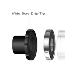 Aspire Cleito 120 Drip Tip in Black Plastic Resin including Drip Tip Seal O-Ring