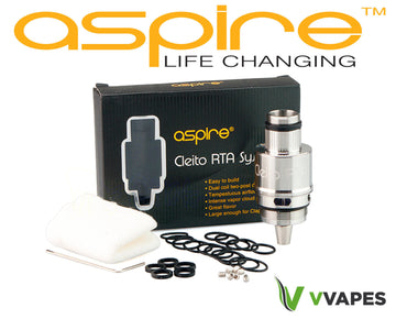 Aspire Cleito RTA System Kit - Genuine Rebuildable Glass Coils