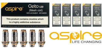 Aspire Cleito 120 Pro Mesh Replacement Coils for Atomiser - Pack of 5