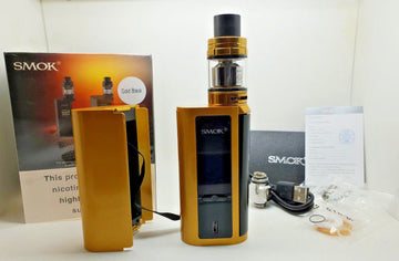 SMOK GX2/4 Kit 350W MOD with TFV8 Big Baby Tank E-cig Genuine UK Alien Red Gold