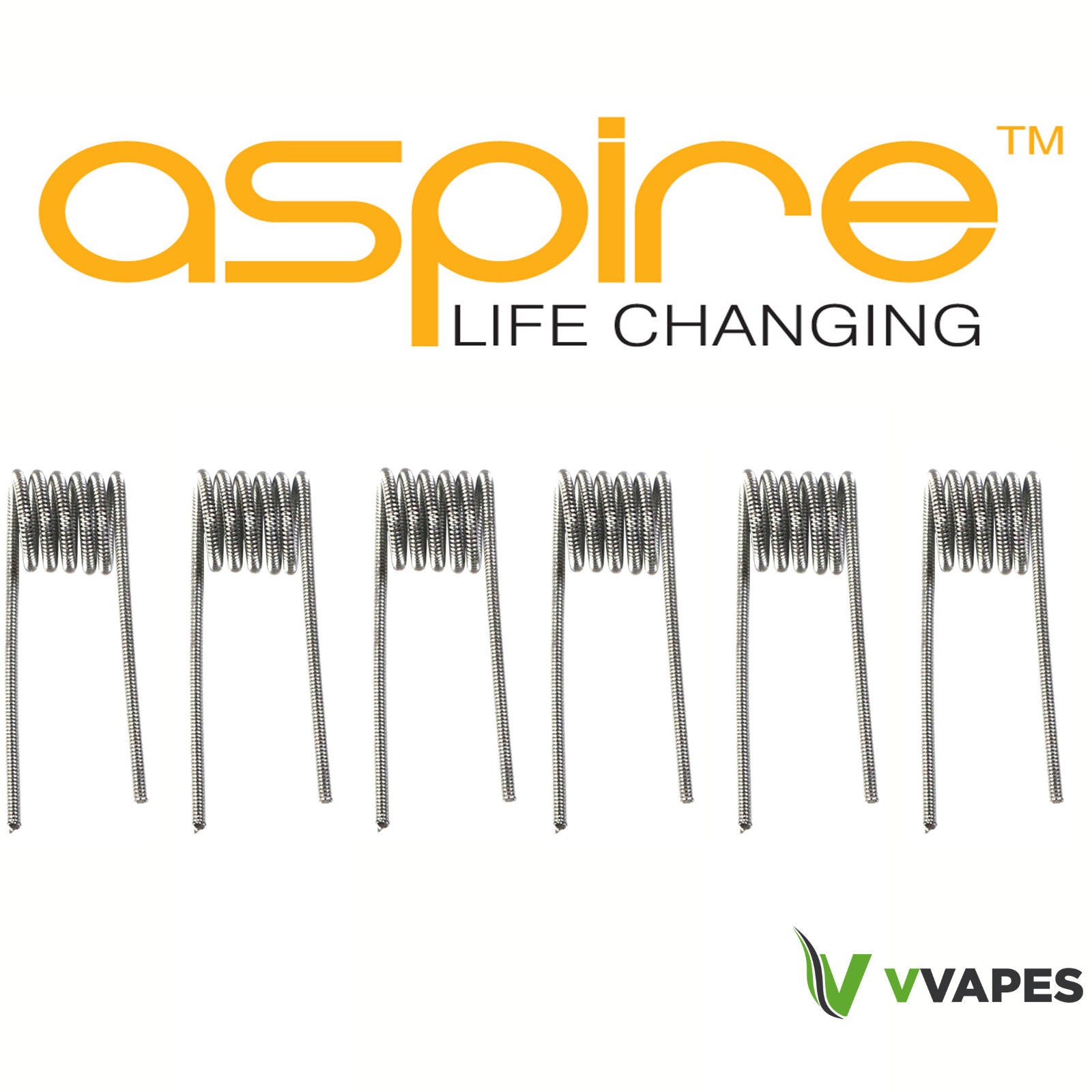 Aspire Kanthal Clapton Coils 0.8 Ohm for RBA/RTA - Pack of 6