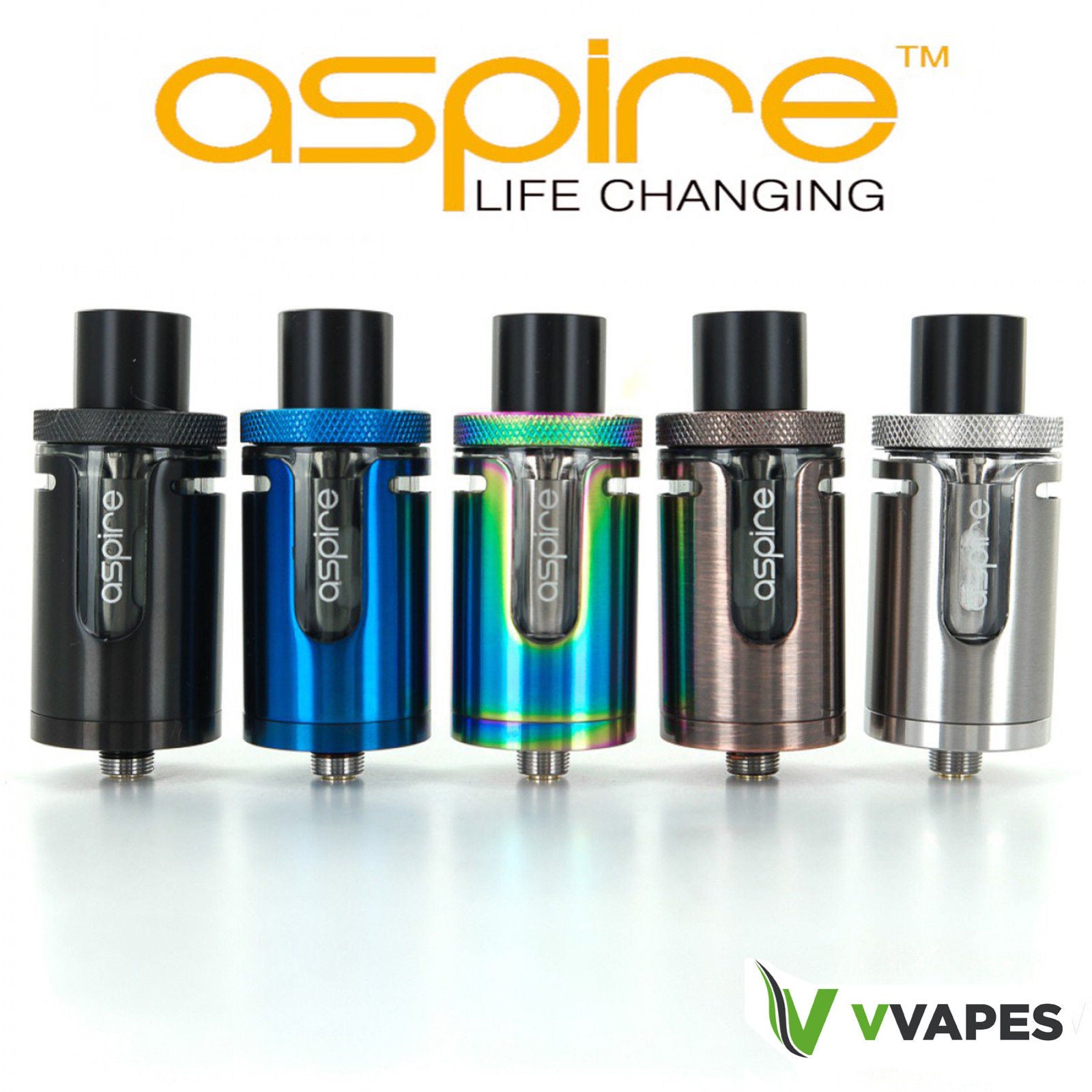 Aspire Cleito EXO Tank - Rainbow Black & Blue with 0.16 Ohm Coils