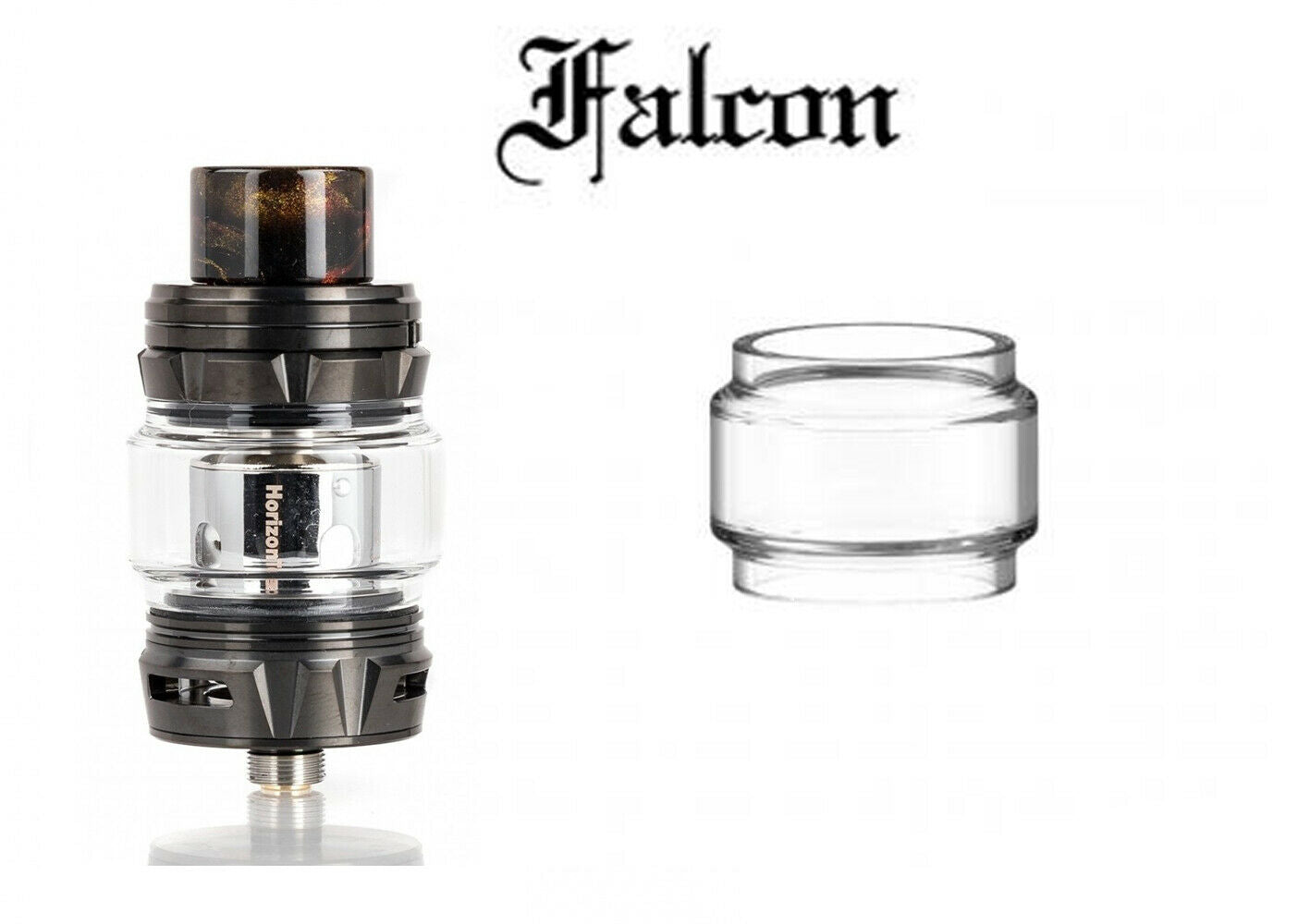 Horizontech Falcon King Replacement Glass Tube - Straight Bubble 2ml
