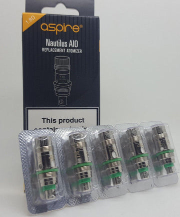 Aspire Nautilus AIO POD Coils 1.8 ohm 100% Genuine K3, Nautilus Mini, Nic Salt