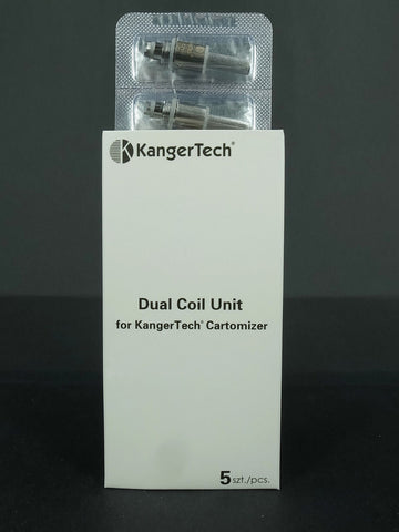 KangerTech Dual Coils Replacement Filters for Aerotank Mini, Mega & Protank 3 - Pack of 5