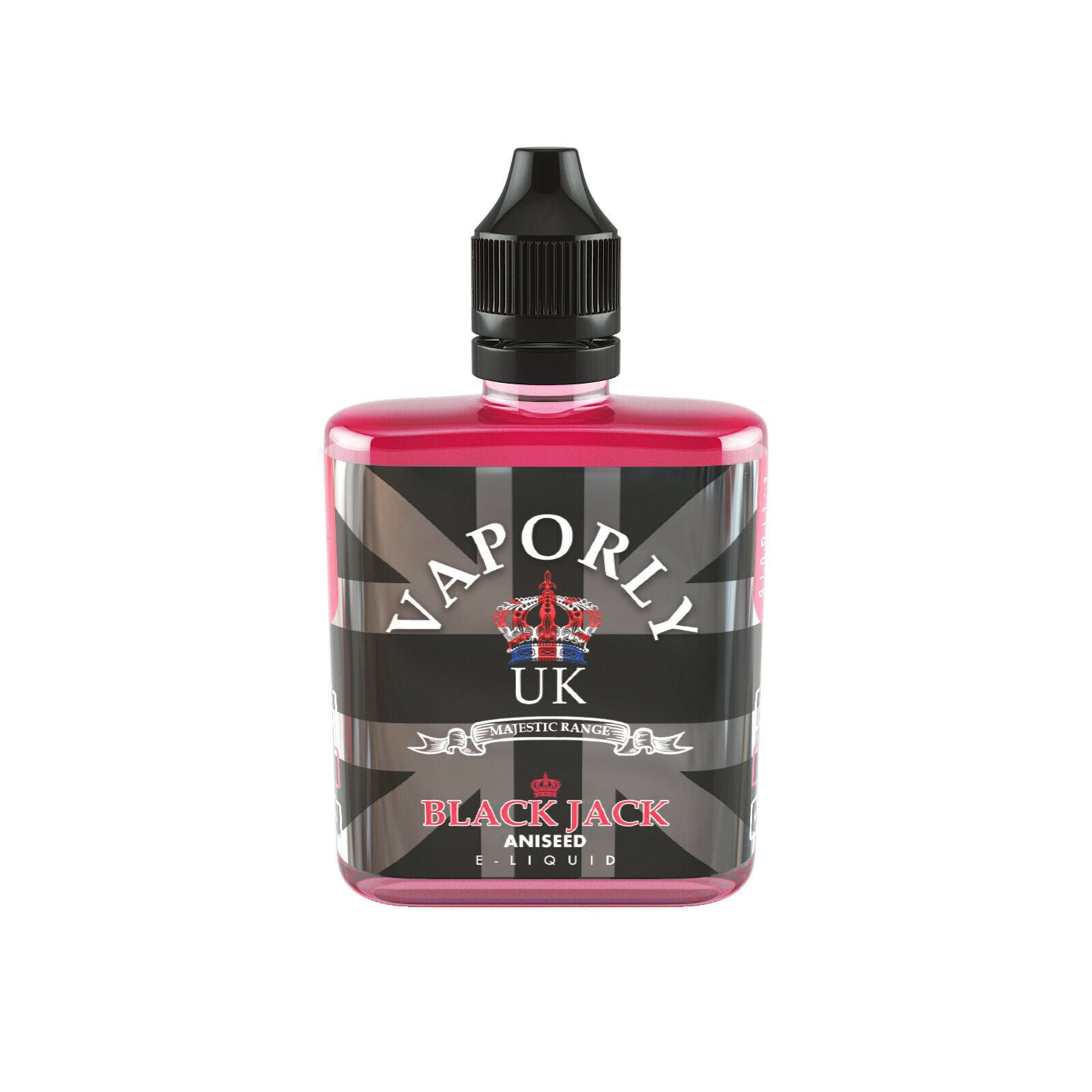 Vaporly UK Menthol Black Ice Cherry E-Liquid 50ml Vape Juice 0mg