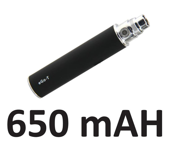 Black 650 mah battery with 510 thread small compact light weight slick quality
