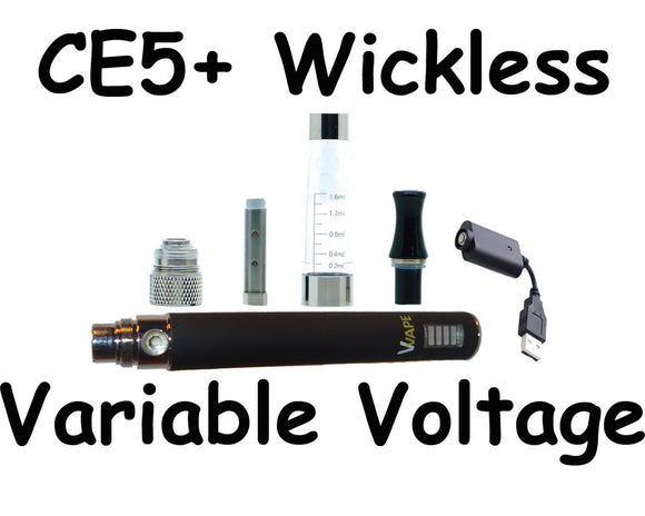 V Vape Variable Votlage CE5+ Wickless Electronic Cigarette Pen eGo T 510 Charger