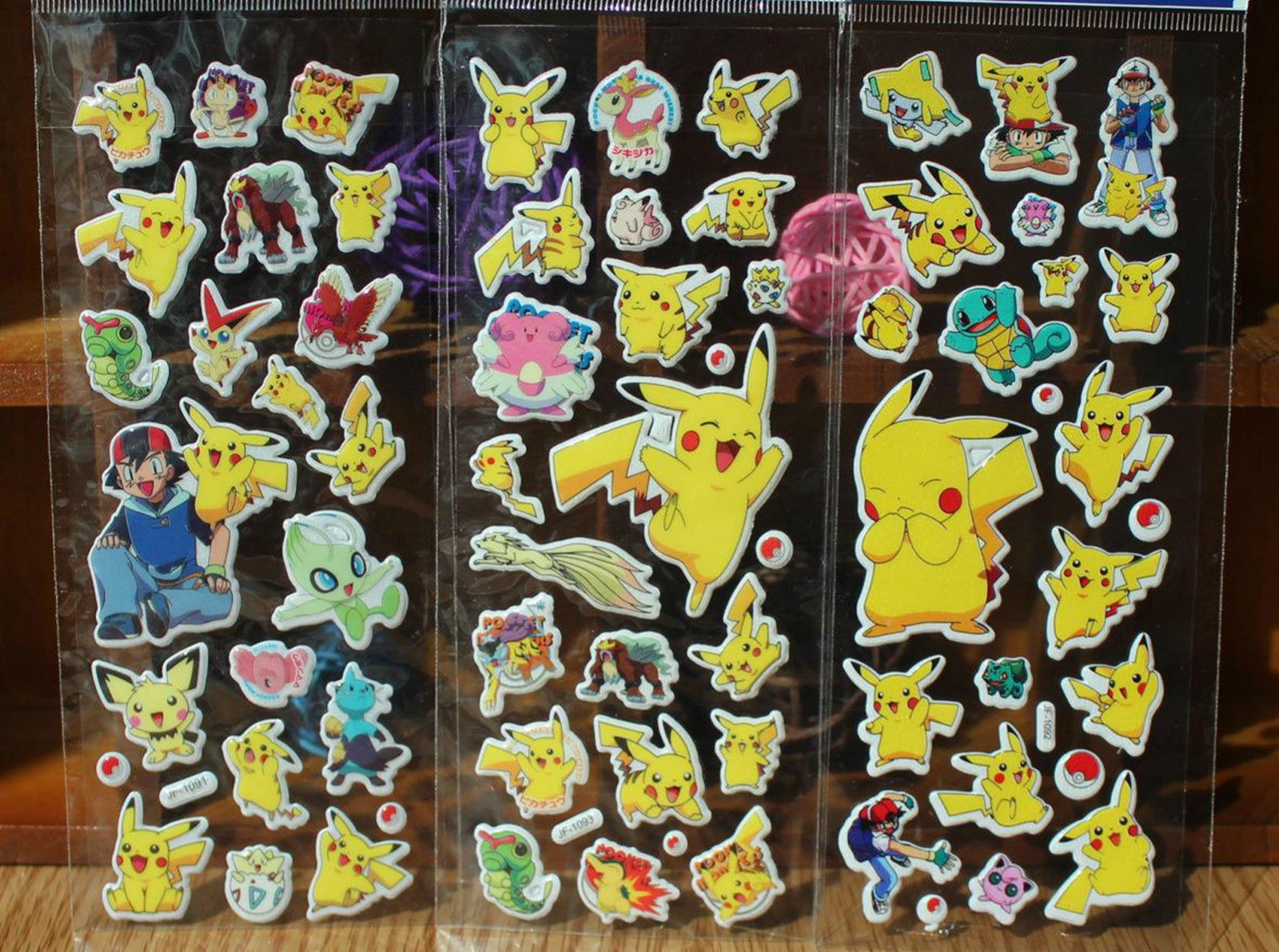 Pokemon Order Sticker 10+ Assorted Pokémon Stickers - Perfect for Phones, Cars, Bags, Books