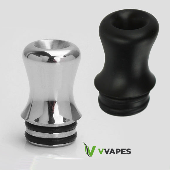 510 Drip Tip Tips Mouthpieces SMOK TFV8 BABY BEAST TANK - Silver or Black Finish
