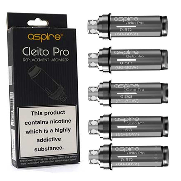 Aspire Cleito Pro Replacement Coils / Atomizers 0.5 / 0.15 MESH Exo Coils
