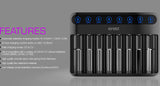 Efest Lush Q8 Charger 8 Slot 18650 / 21700 Battery Charger USB Fast Charge 2 Amp