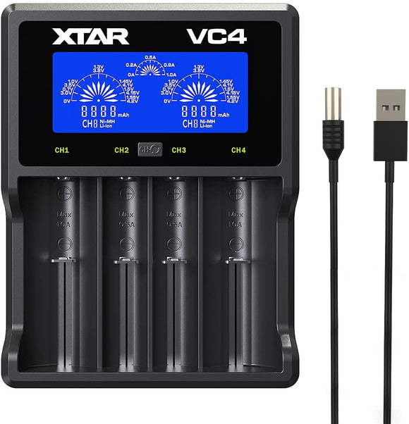 XTAR VC4 Li-ion/Ni-MH Battery Charger