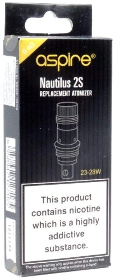 Aspire Nautilus 2s Replacement Coils - 0.4 ohms - 23-28 watts - Pack of 5