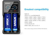 XTAR Battery Charger USB LCD VC Series VC2 VC2 Plus VC4 Charge Li-ion Ni-MH batteries at the same time