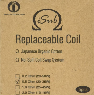 INNOKIN 0.5 ohm Isub Coils -  (Pack of 5)
