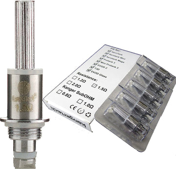 Kangertech Dual Coils - for Protank 3, Aerotank Mini, Mega, Giant, Emow, Genitank, T3D & Evod 2 (Pack of 5)